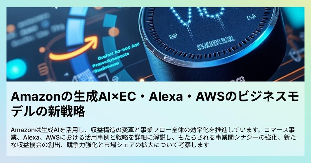 Amazonの生成AI×EC・Alexa・AWSのビジネスモデルの新戦略